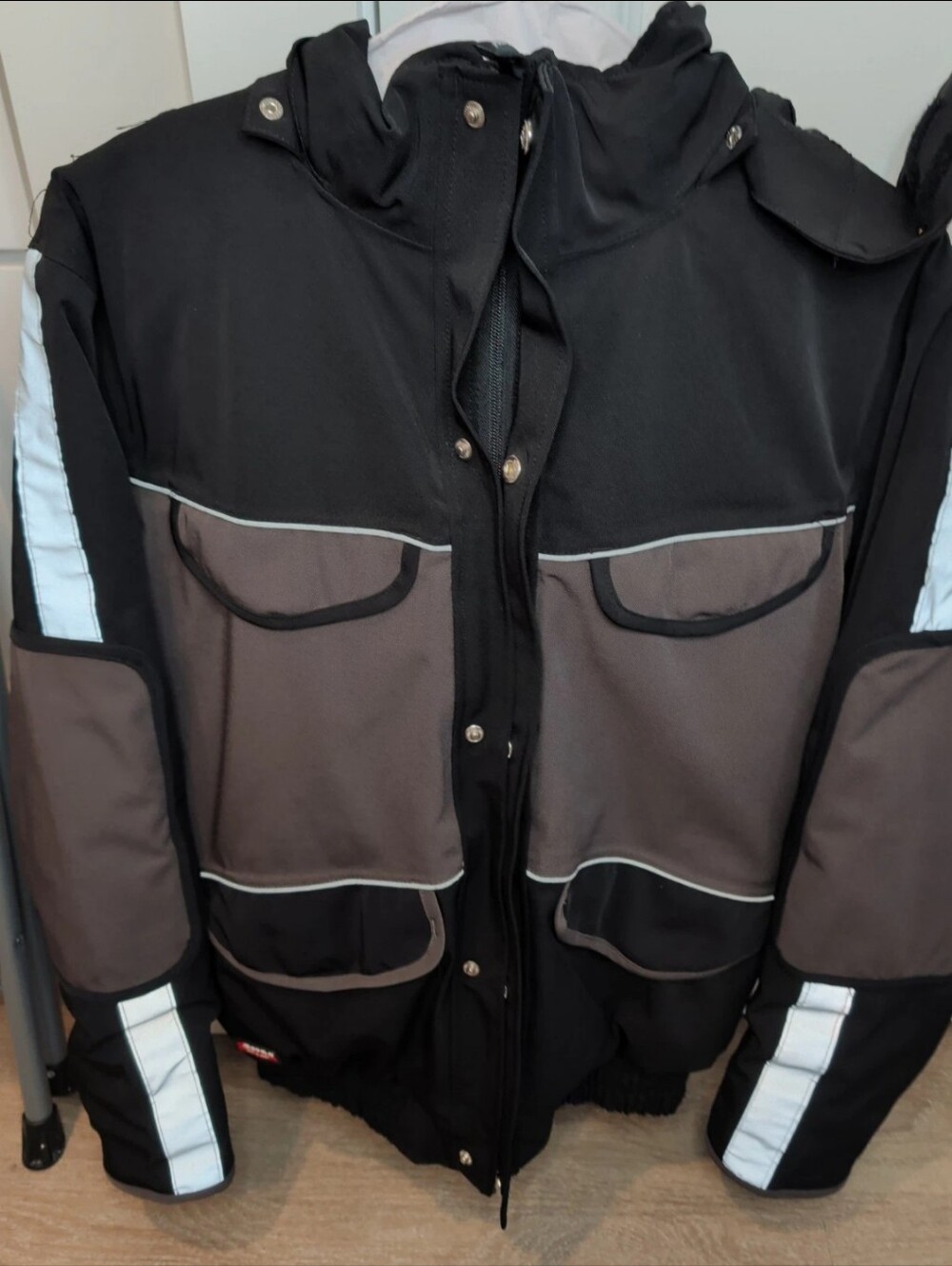Cofra Born To Work Waterproof Jacket Coat Black Grey Men's EU 50 US M/L